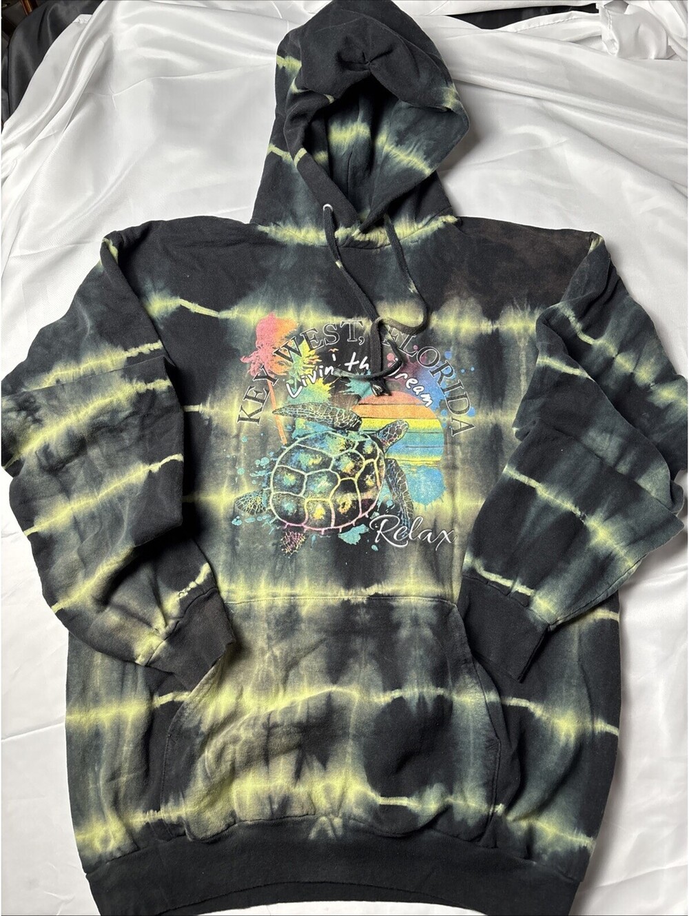 Tie Die Living The Dream Key West Hoodie